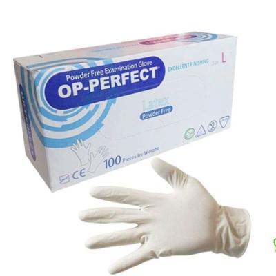 دستکش لاتکس op بدون پودر