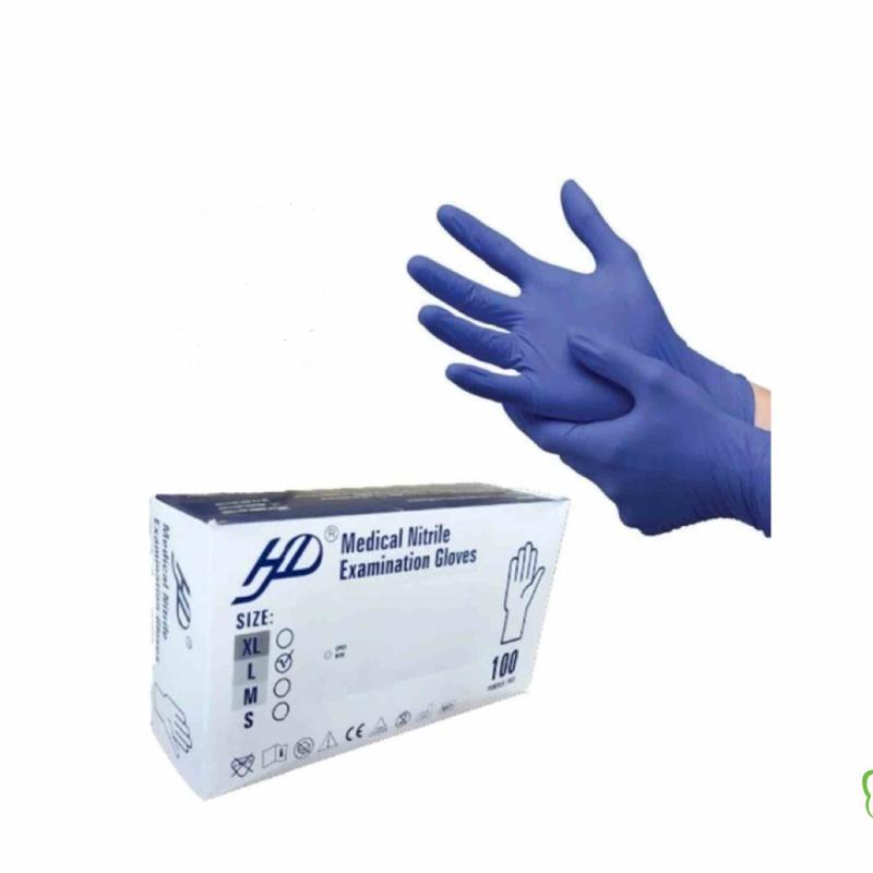 دستکش نیتریل آبی HD