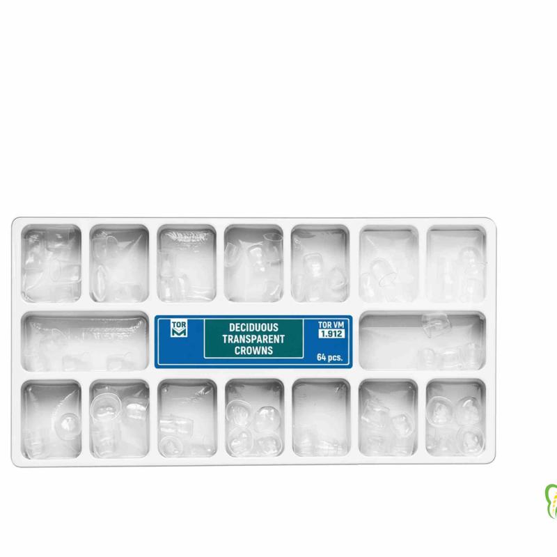 کیت روکش سلولوئیدی دندانی اطفال 64 عددی TorVM